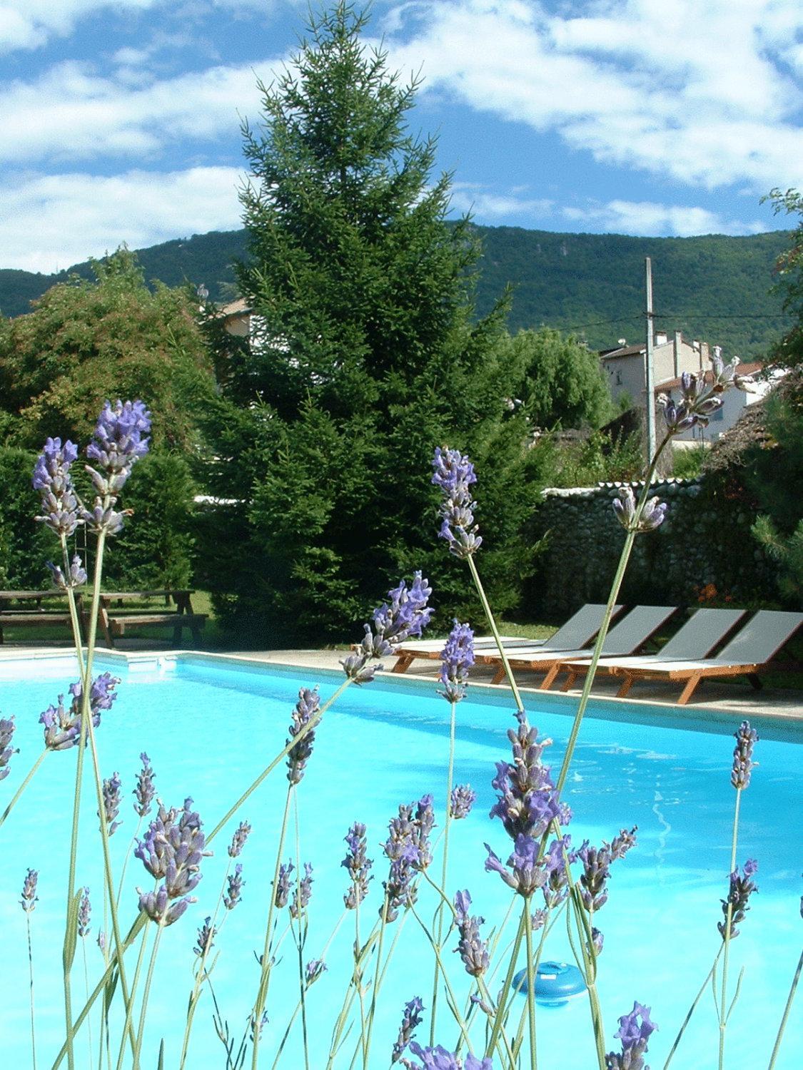 Logis Hotel Restaurant Le Castel Fleuri Saint-Jean-en-Royans Exterior photo